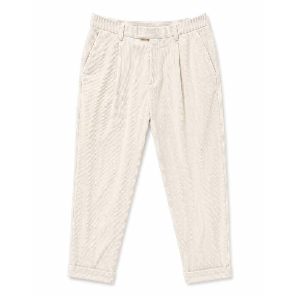 NEW ZEGNA men's tailored trouser pants in off-white